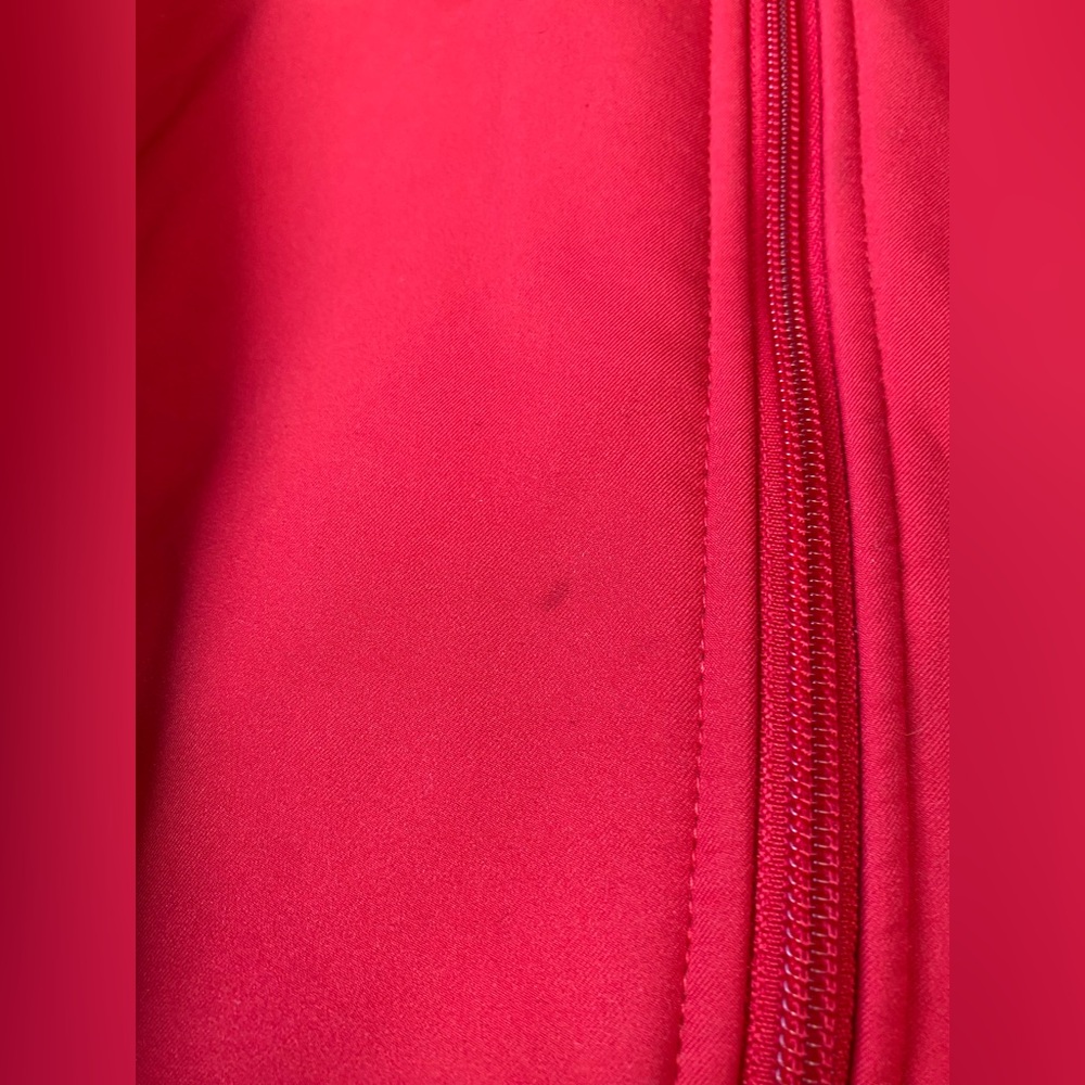 Columbia Red Fleece Lined Zip Front Casual Jacket Women’s Large - Picture 7 of 9
